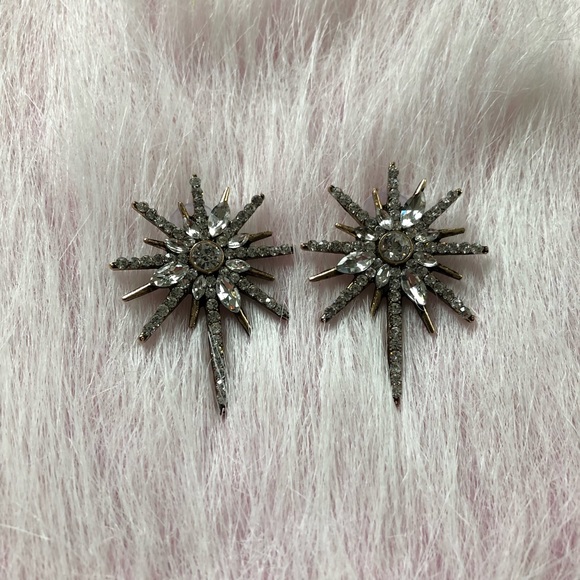 Crystal Starburst Earrings - Picture 4 of 7